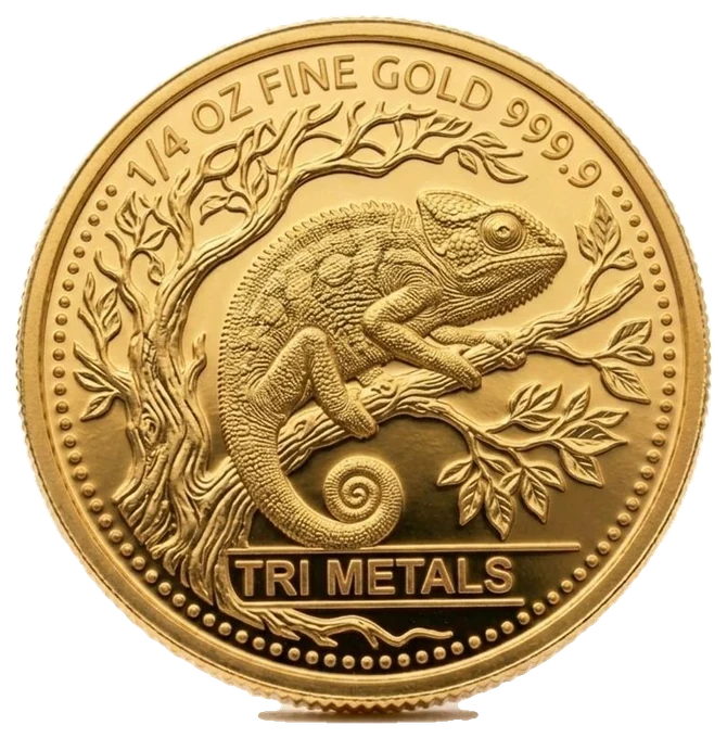 1/4 oz fine gold coin by TRI METALS